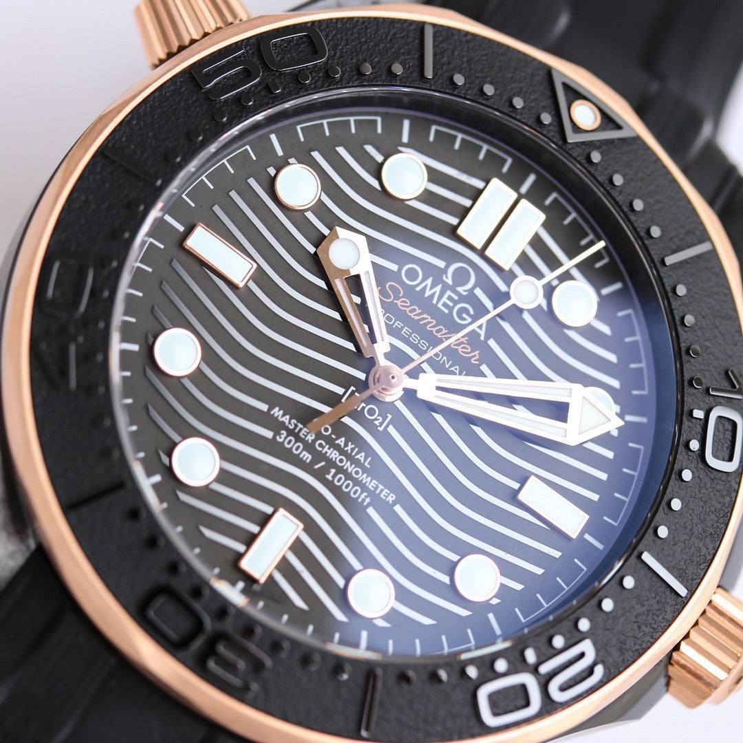 Omega Seamaster 300m Super Clone Watch | 43.5mm Full Black Zirconia Ceramic Case