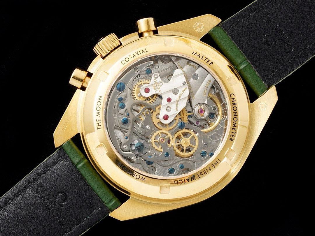 OMEGA Speedmaster Moonwatch 3861 Caliber Moonshine 18K Gold Chronograph 42mm