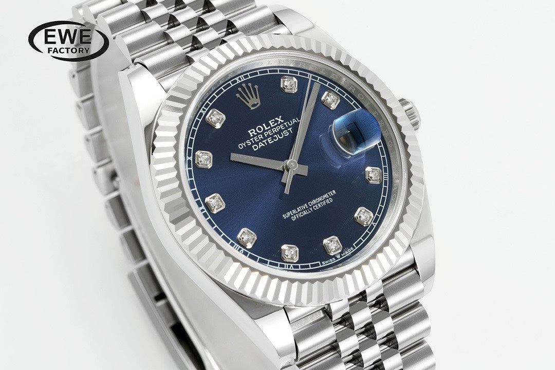 Rolex EWE Factory Datejust 41mm Men Watch, 3235 Automatic Movement, 904L Steel