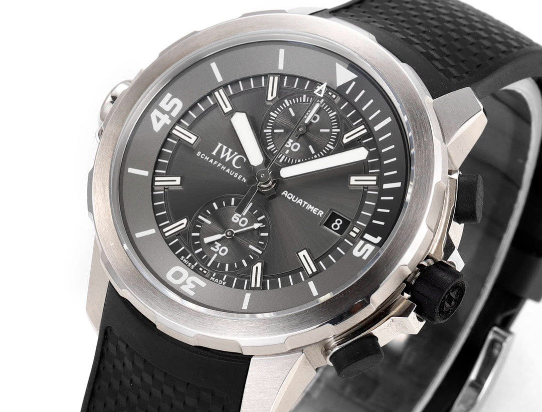 IWC Aquatimer Chronograph Watch 44mm | Quick Release Fluororubber Strap