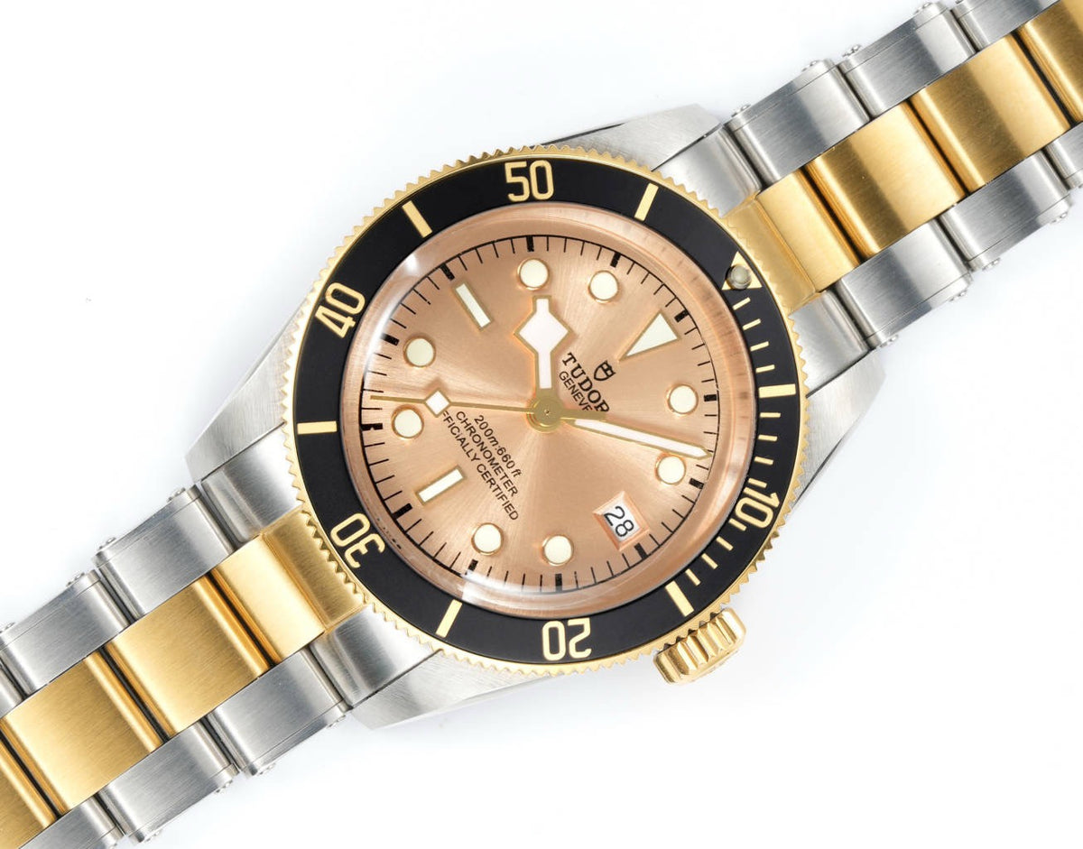 Tudor Black Bay GMT Automatic Diver Watch 41mm, Domed Sapphire Crystal, Rivet Stainless Steel Bracelet, Multiple Ceramic Bezel Color Options