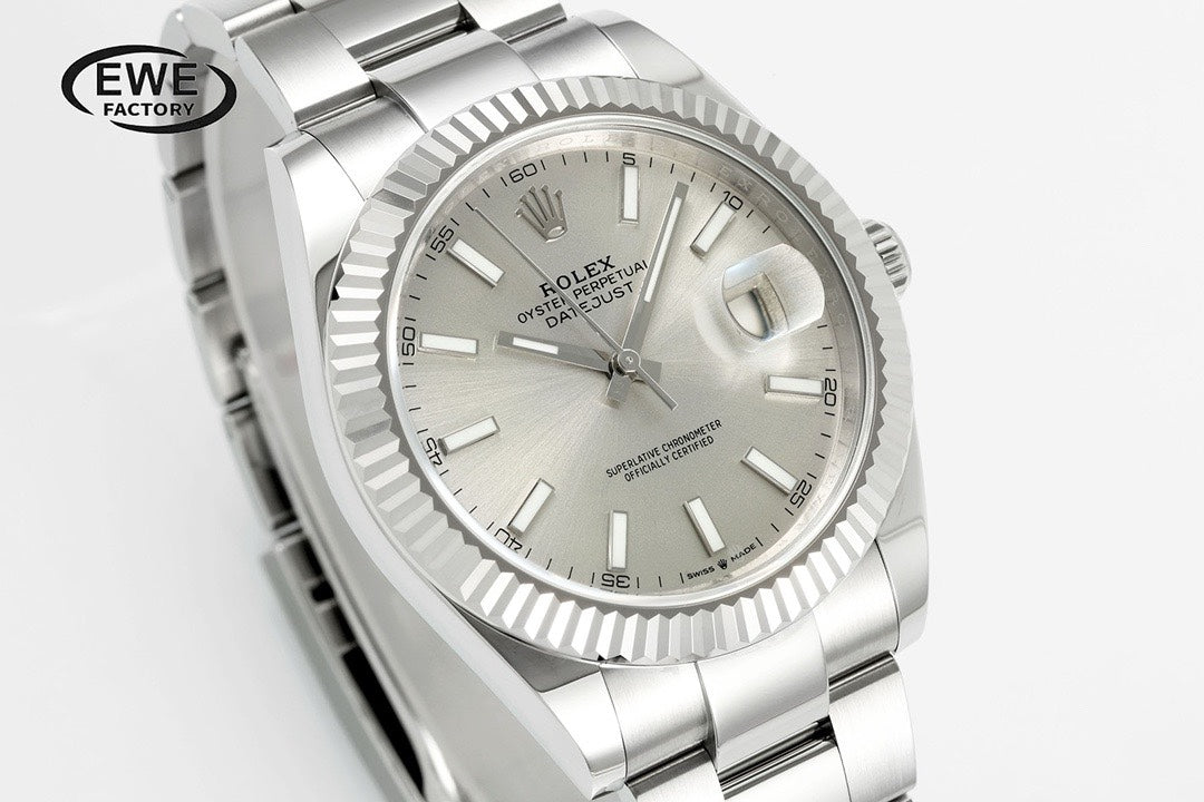 Rolex EWE Factory Datejust 41mm Men Watch, 3235 Automatic Movement, 904L Steel