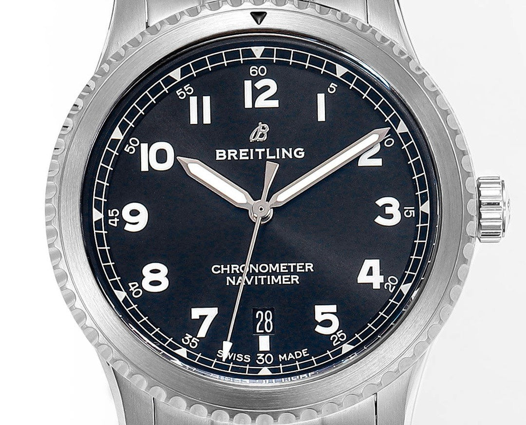 BREITLING Navitimer Pilot Watch 41mm, BLS Factory 2824 Automatic Movement Steel Bracelet