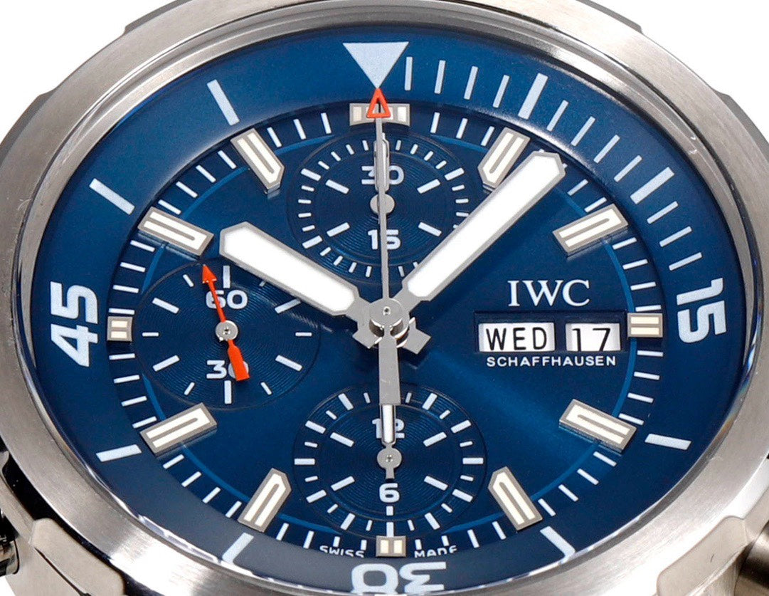IWC Aquatimer Chronograph Watch 44mm | Quick Release Fluororubber Strap