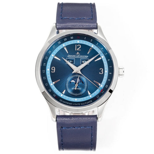 Jaeger-LeCoultre Master Calendar Moon Phase Automatic Watch 40mm Genuine Leather Strap