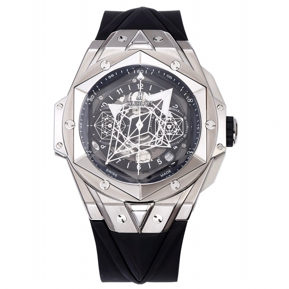 HUBLOT Big Bang Sang Bleu II Watch | BBF Super Clone Titanium Automatic Chronograph Wristwatch