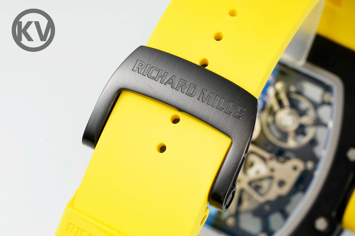 Richard Mille RM035 Americas Hollow Tonneau Mechanical Watch Magnesium Alloy Rubber Strap Multi Colors