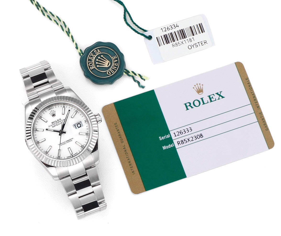Rolex Datejust 41mm Automatic Watch 3235 Movement 72‑Hour Power Reserve Fluted Bezel
