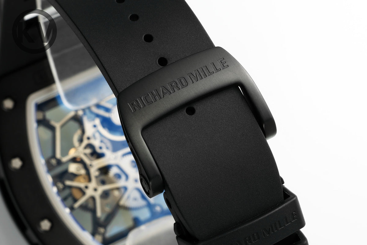 Richard Mille RM035 Americas Hollow Tonneau Mechanical Watch Magnesium Alloy Rubber Strap Multi Colors