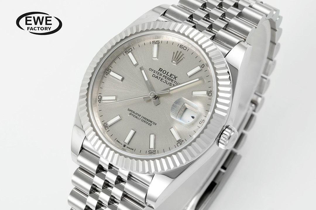 Rolex EWE Factory Datejust 41mm Men Watch, 3235 Automatic Movement, 904L Steel