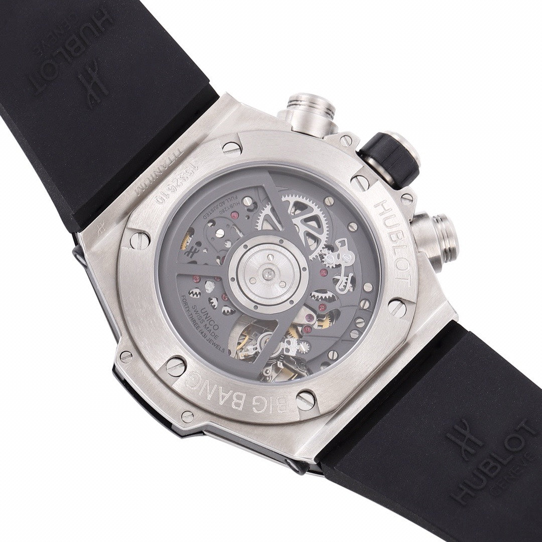 Hublot Big Bang Automatic Chronograph Watch 42mm Titanium Rubber Strap