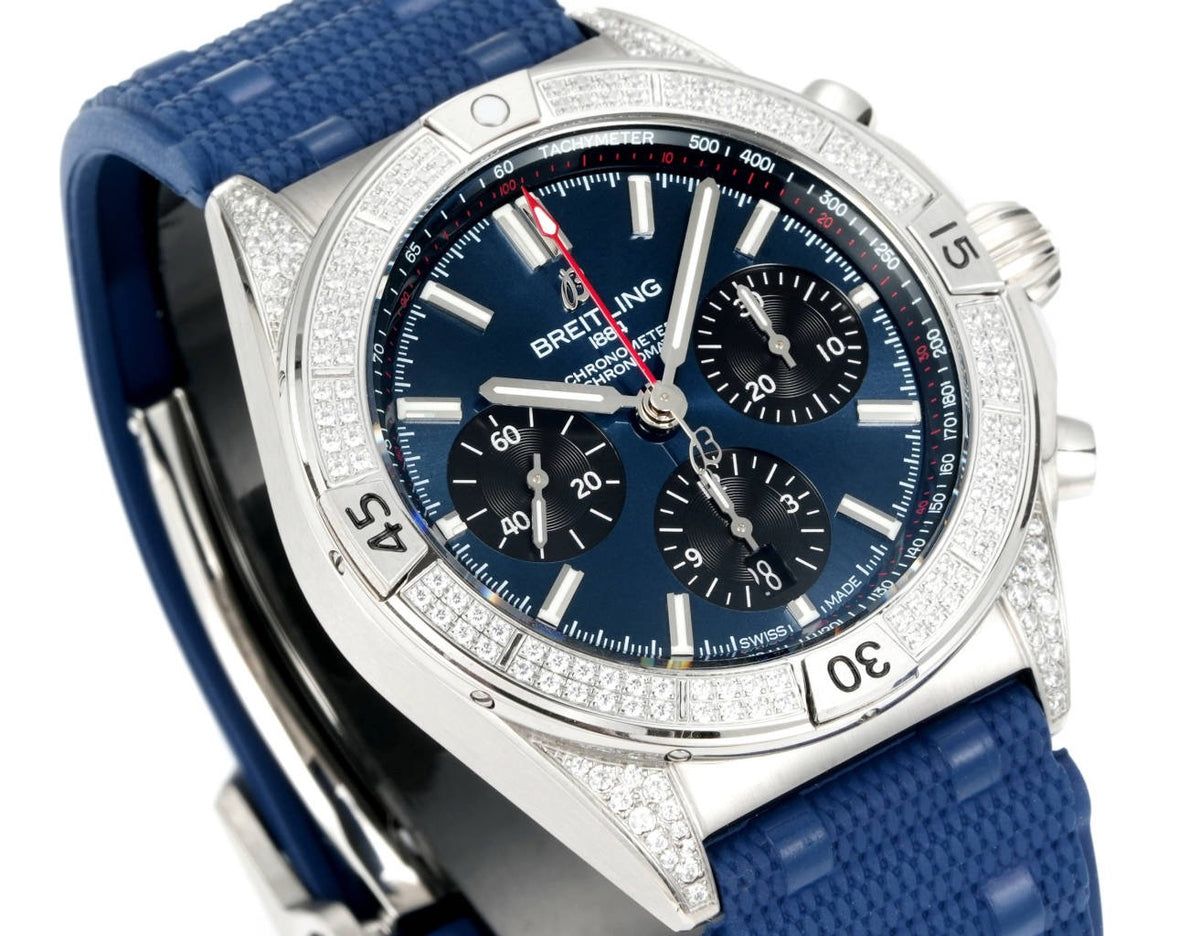 Breitling Chronomat Super Clone Watch | B01 Automatic Chronograph Movement, Diamond Bezel, 42mm