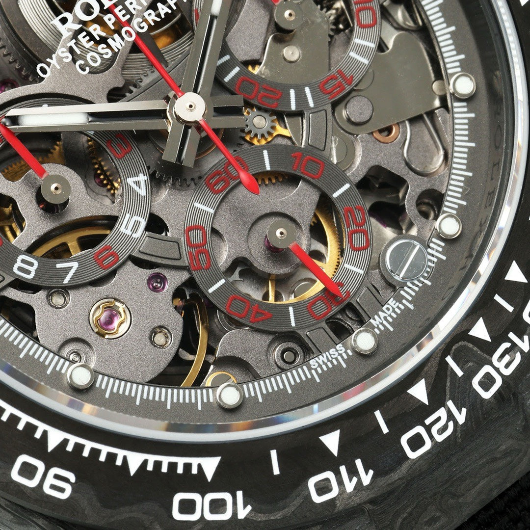Rolex Diw Carbon Skeleton Chronograph