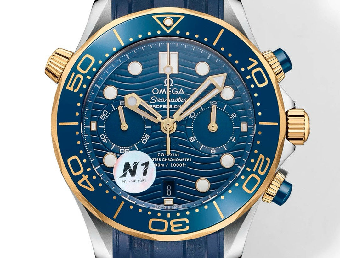 OMEGA Seamaster 300 Chronograph 44mm Dive Watch Cal.9900 Full Function Ceramic Bezel