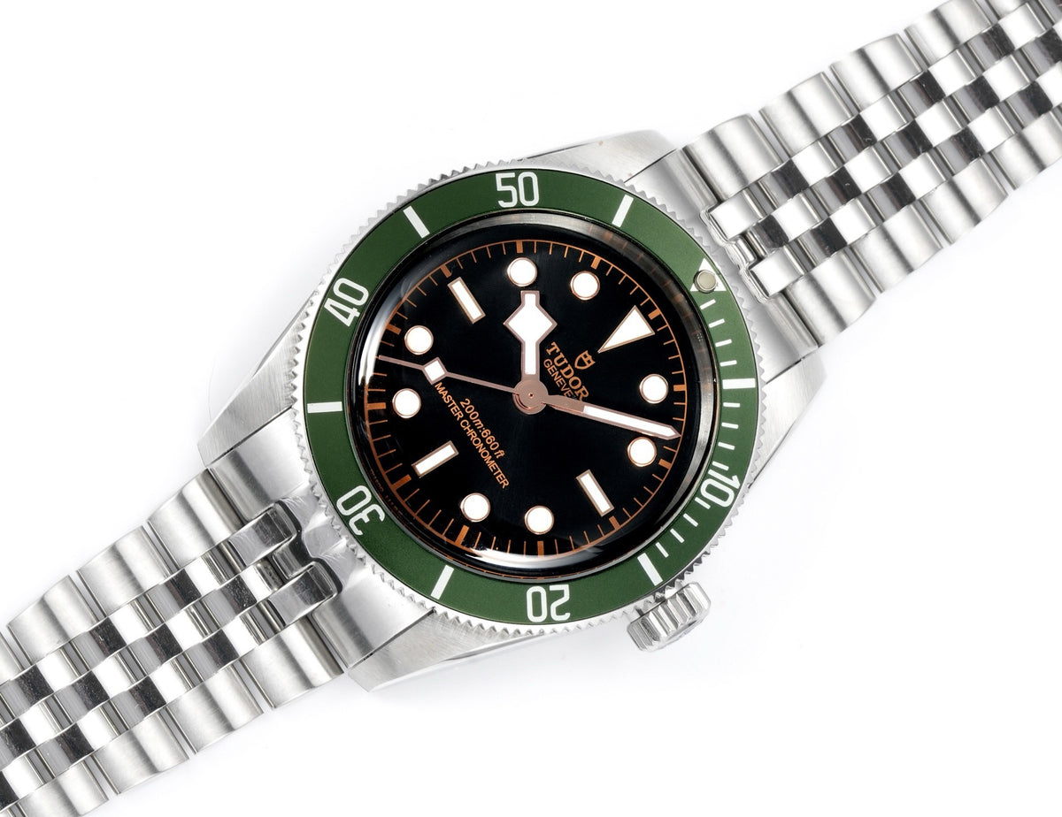 Tudor Black Bay GMT Automatic Diver Watch 41mm, Domed Sapphire Crystal, Rivet Stainless Steel Bracelet, Multiple Ceramic Bezel Color Options