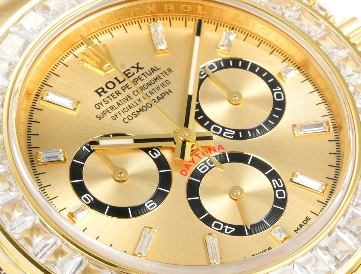 Rolex Cosmograph Daytona 40mm N+ Factory V2 Weighted Baguette Bezel Automatic Watch
