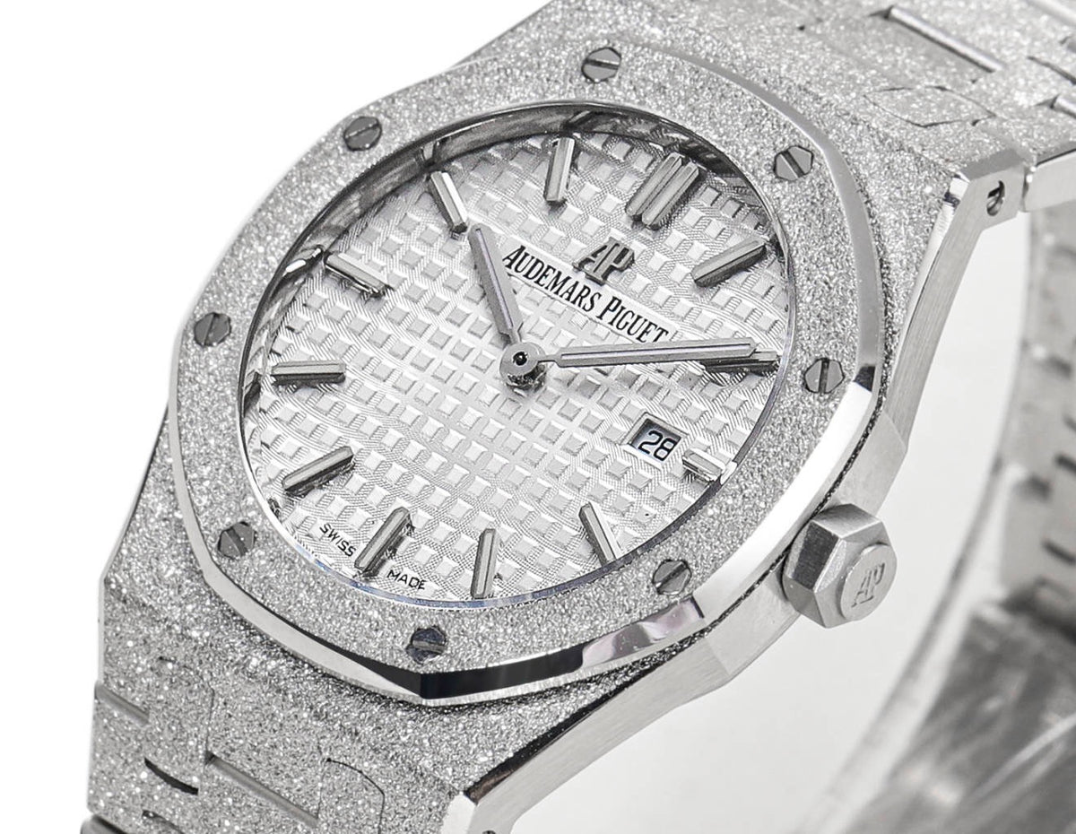 Audemars Piguet Royal Oak 33mm Frosted Gold Quartz Ladies Watch