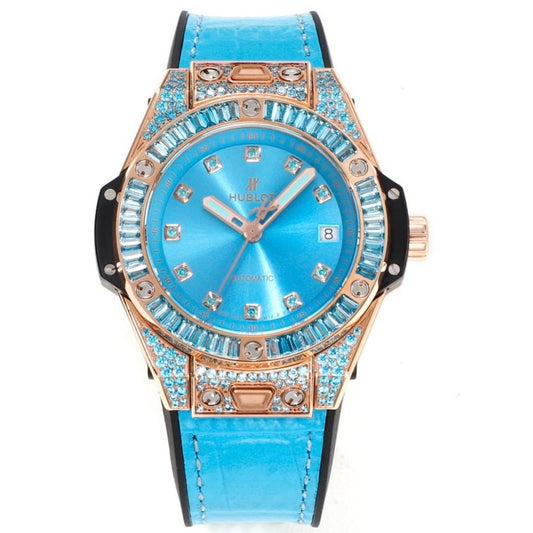 Hublot Big Bang One Click Rainbow Gemstone 39mm Automatic Ladies Watch