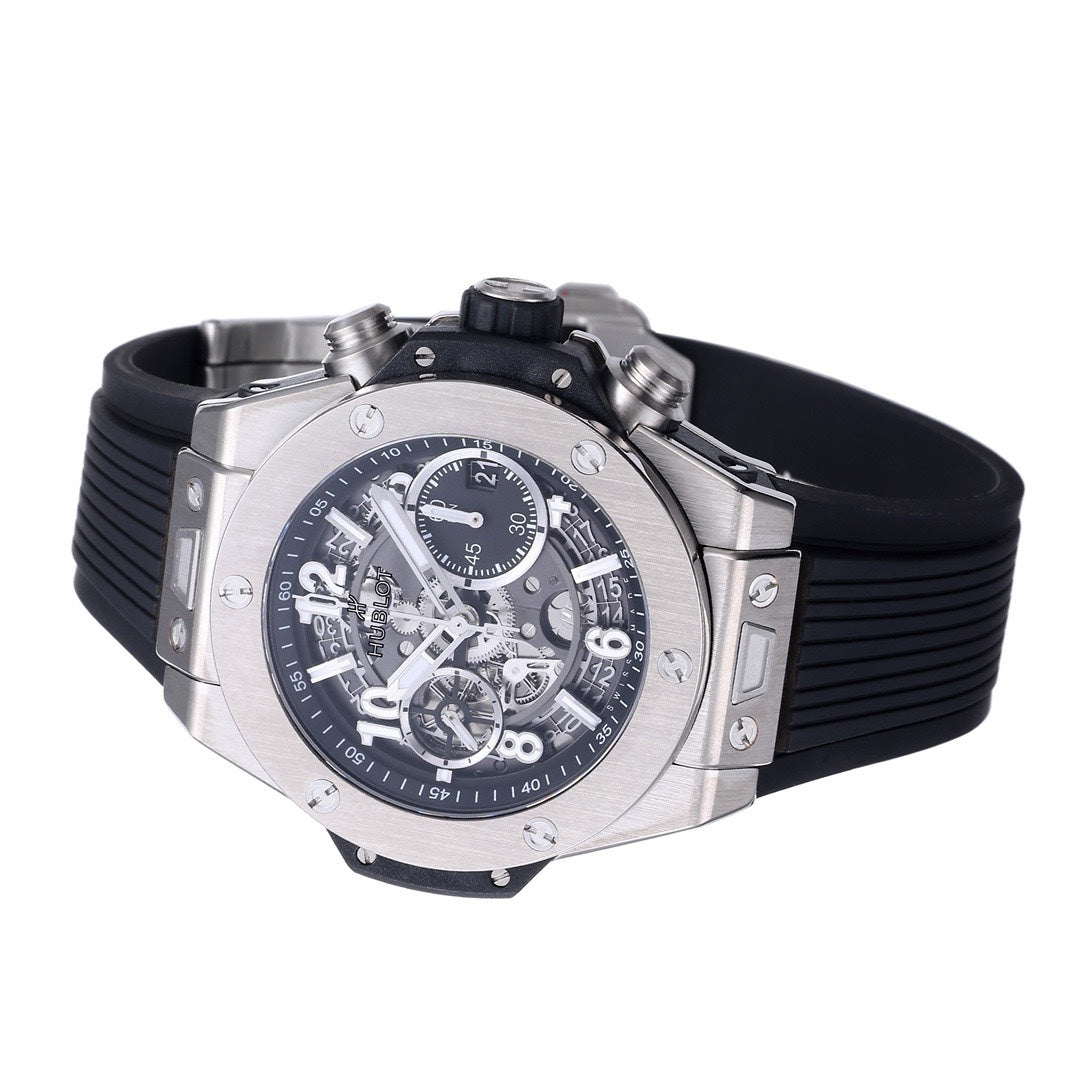 Hublot Big Bang Automatic Chronograph Watch 42mm Titanium Rubber Strap