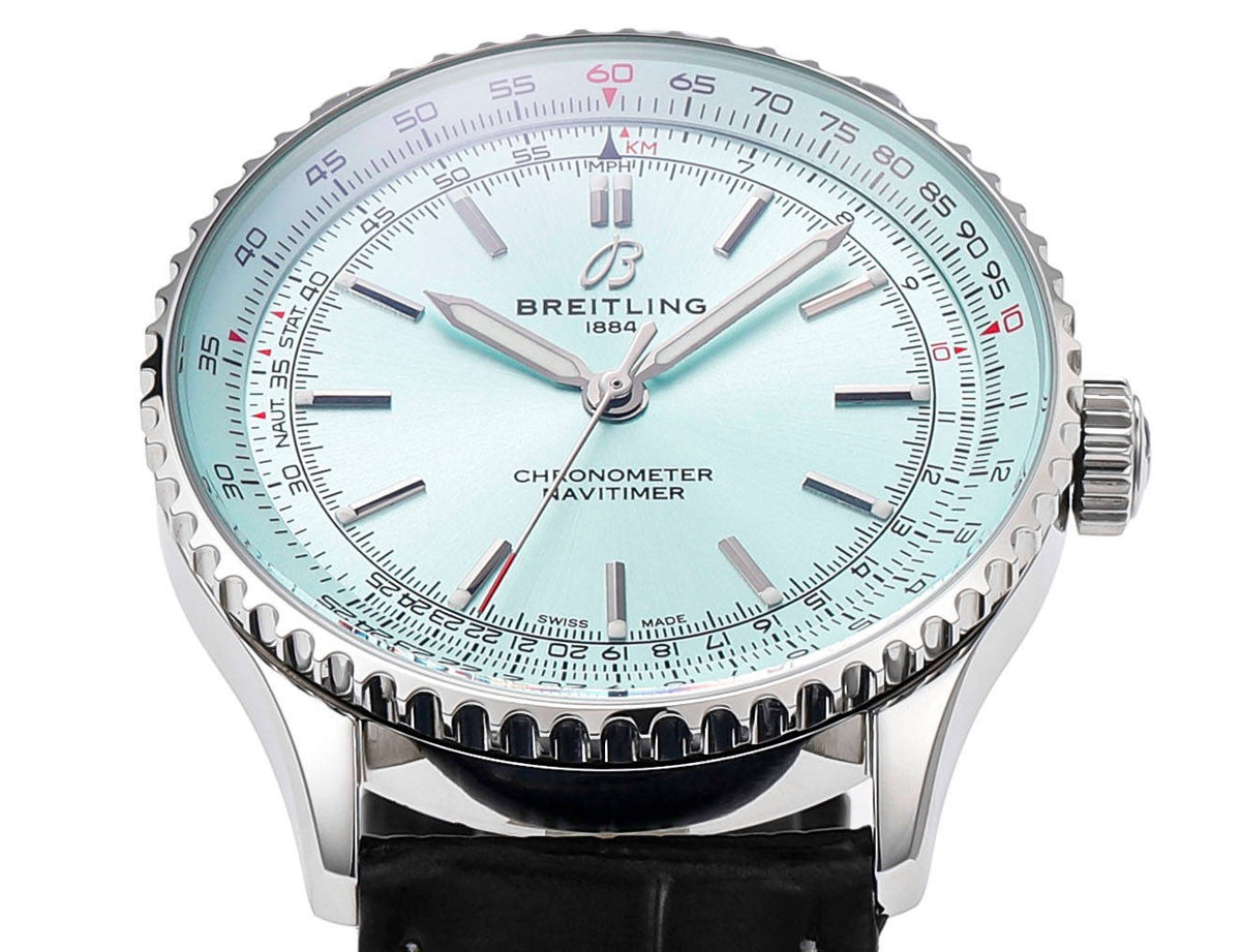 BREITLING Navitimer 1 Pilot Watch 41mm, TW Factory Seagull 2824 Automatic Leather Strap
