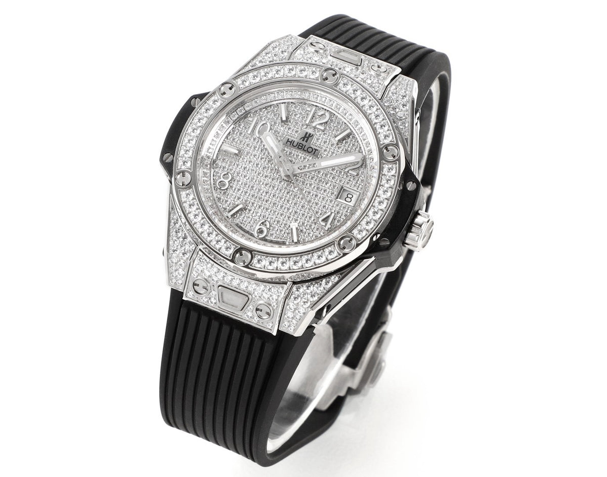 Hublot Big Bang One Click Full Paved Diamond 39mm Automatic Ladies Watch