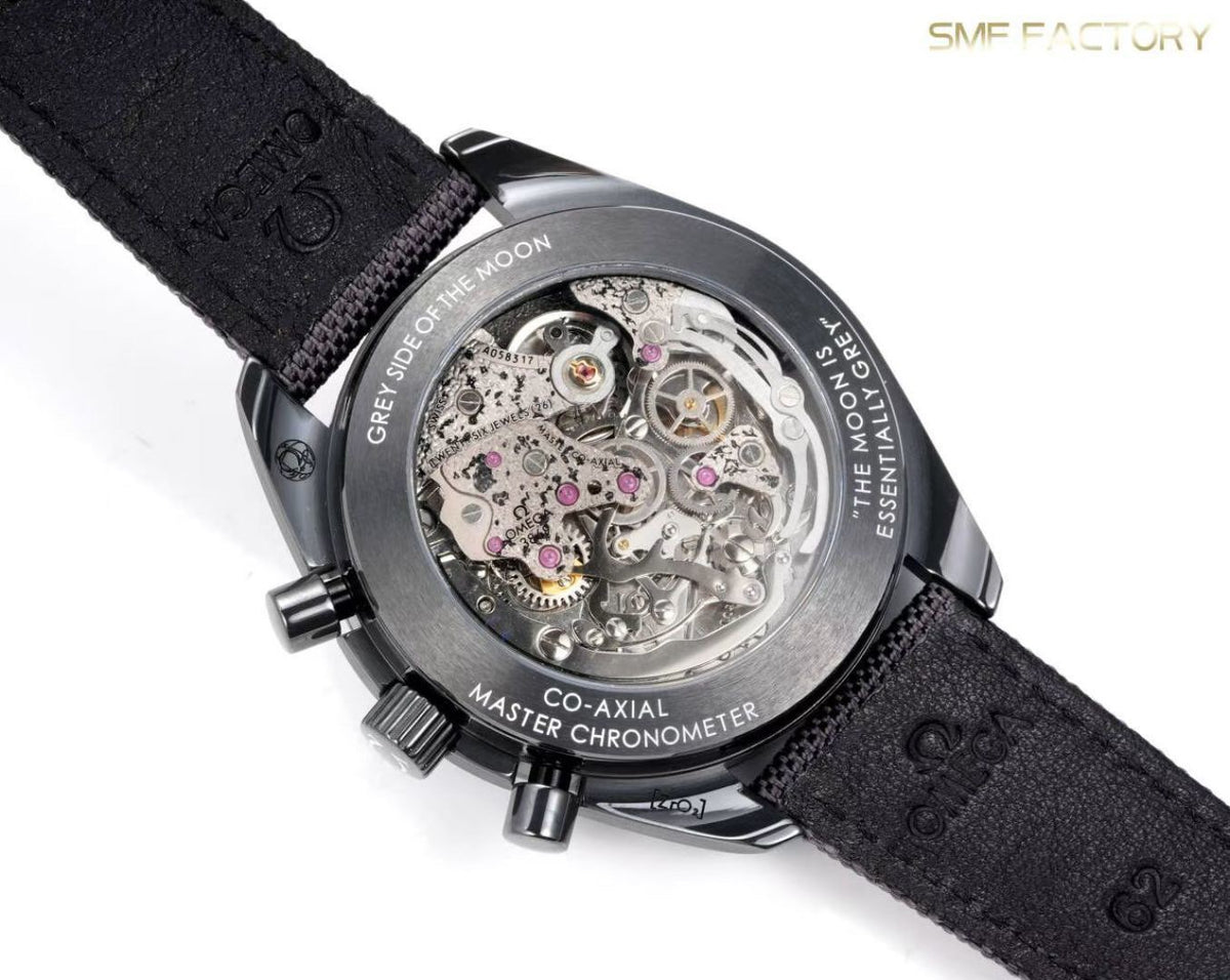 Omega Speedmaster Dark Side of the Moon SMF RW6 Top‑Grade Manual Chronograph Watch Genuine Ceramic Case