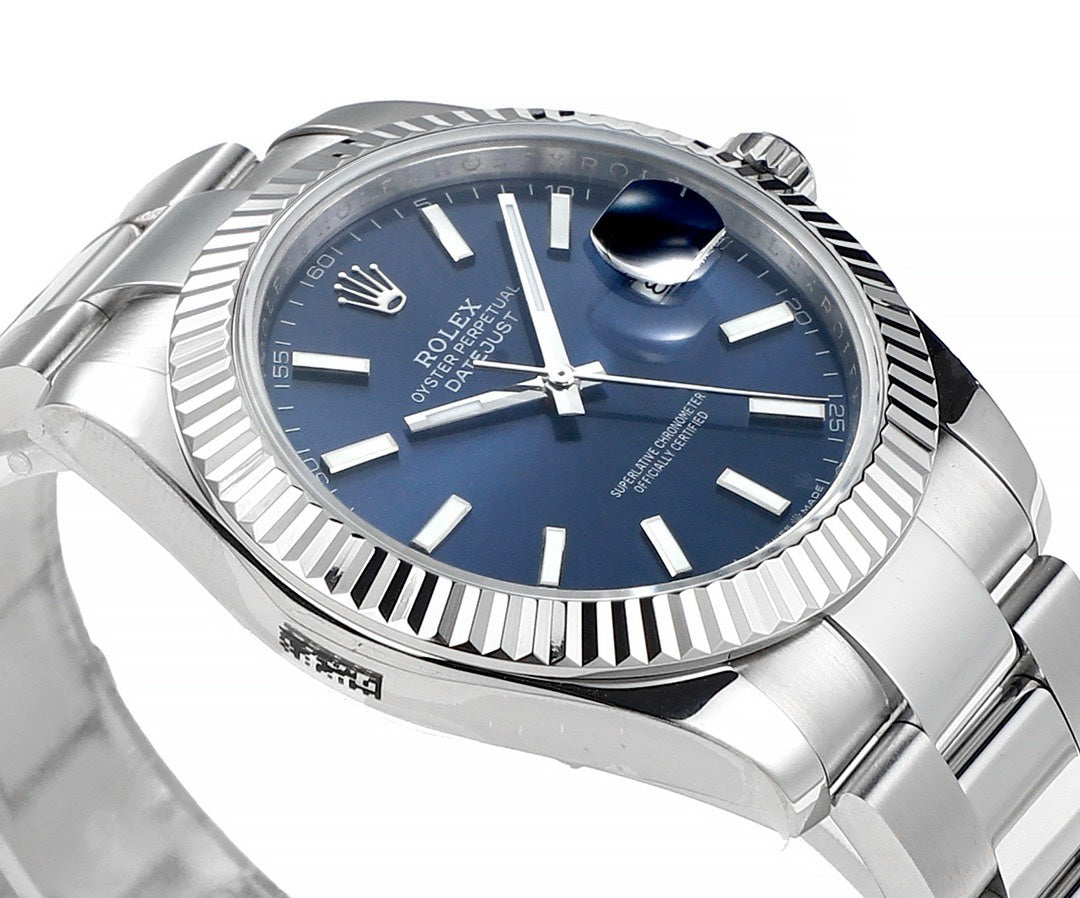 Rolex Datejust 41mm Automatic Watch 3235 Movement 72‑Hour Power Reserve Fluted Bezel