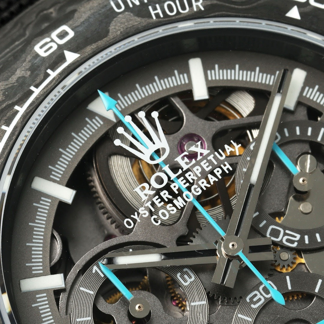Rolex Diw Carbon Skeleton Chronograph