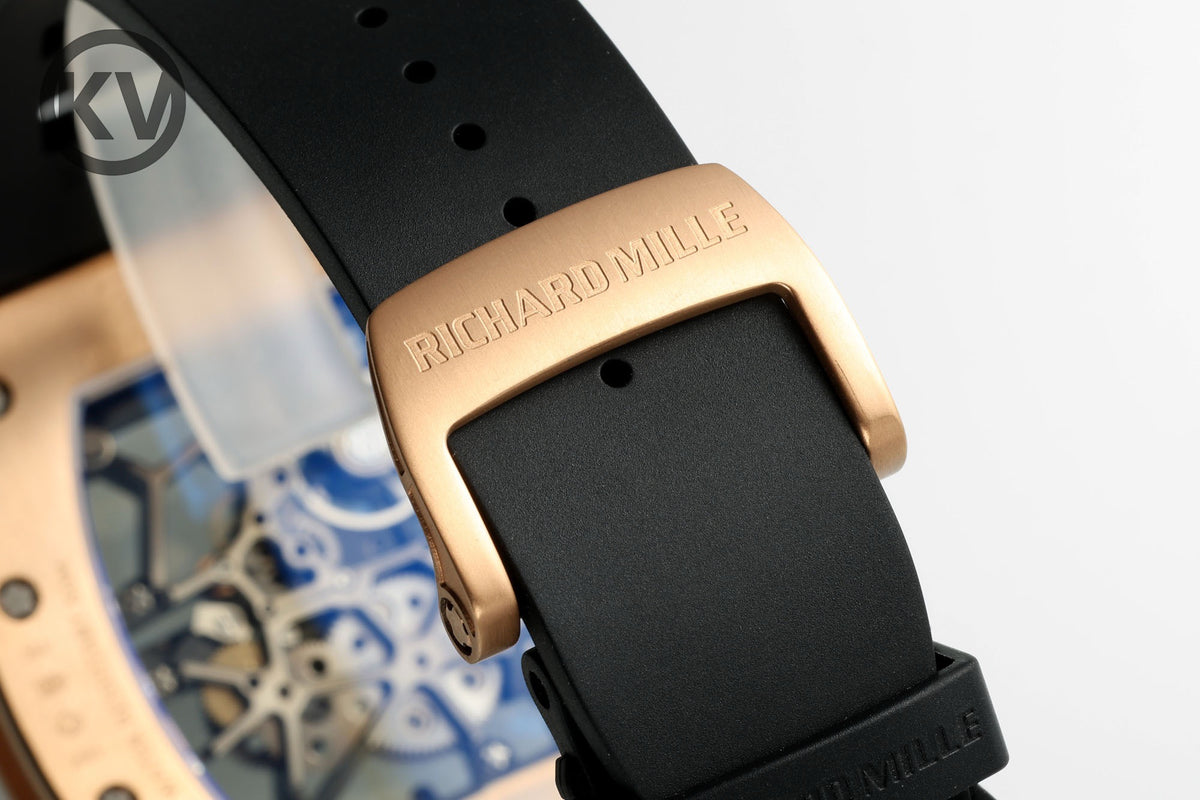 Richard Mille RM035 Americas Hollow Tonneau Mechanical Watch Magnesium Alloy Rubber Strap Multi Colors