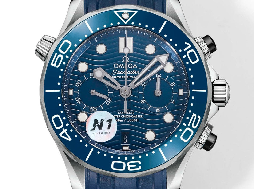 OMEGA Seamaster 300 Chronograph 44mm Dive Watch Cal.9900 Full Function Ceramic Bezel