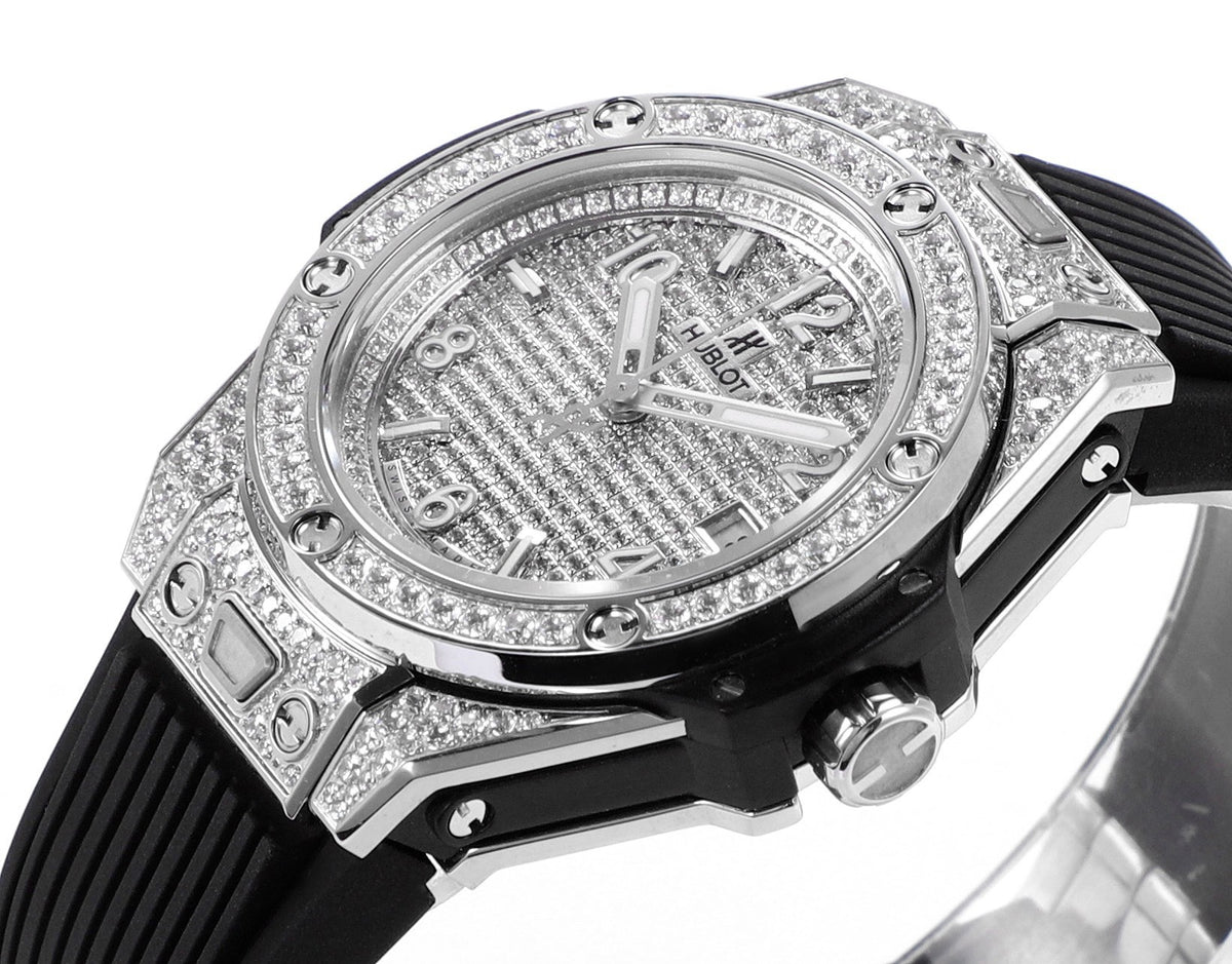 Hublot Big Bang One Click Full Paved Diamond 39mm Automatic Ladies Watch