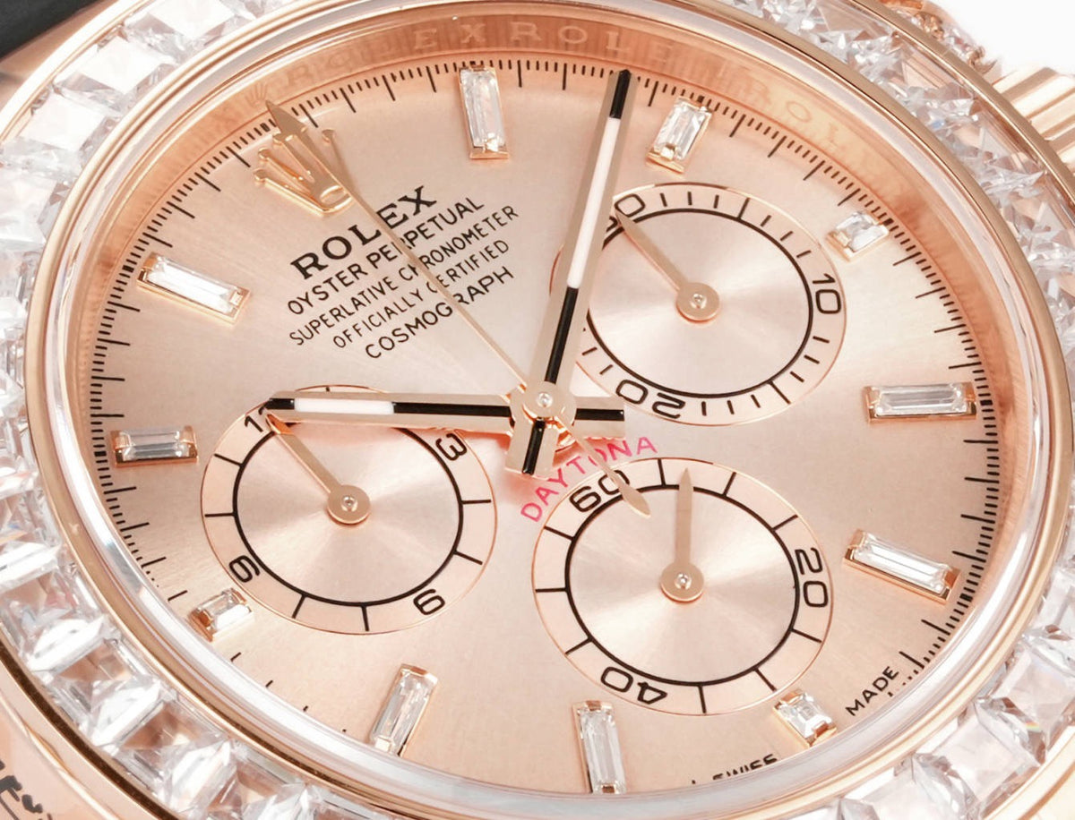 Rolex Cosmograph Daytona 40mm N+ Factory V2 Weighted Baguette Bezel Automatic Watch