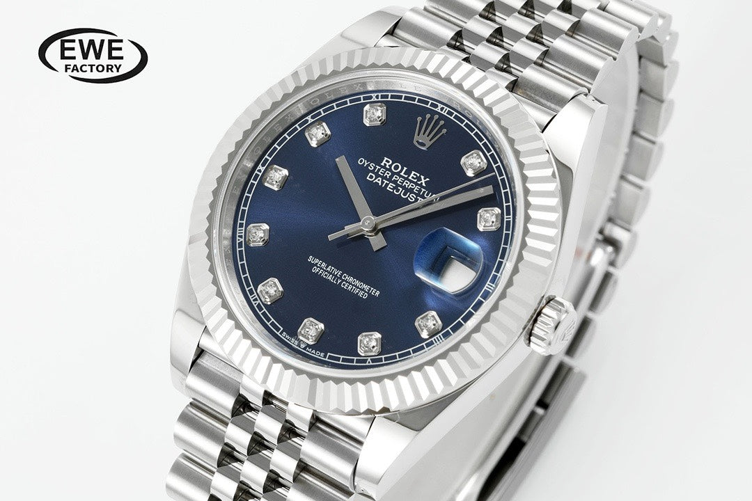 Rolex EWE Factory Datejust 41mm Men Watch, 3235 Automatic Movement, 904L Steel