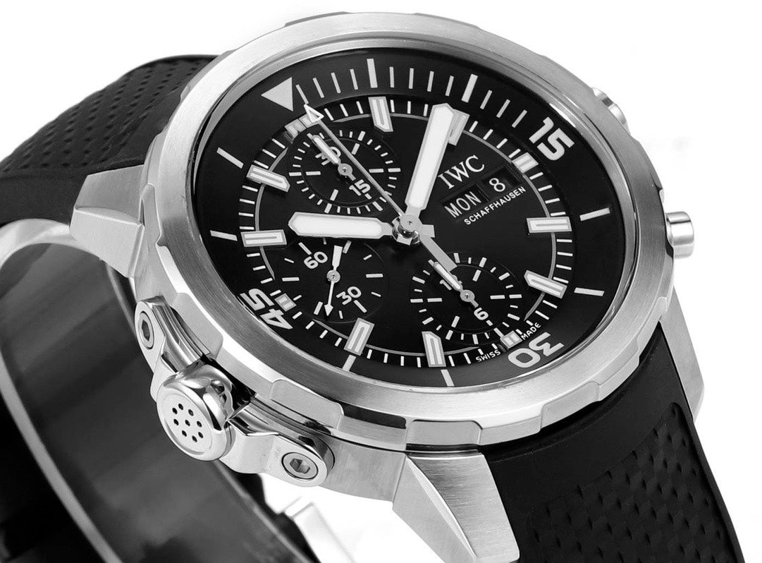 IWC Aquatimer Chronograph Watch 44mm | Quick Release Fluororubber Strap
