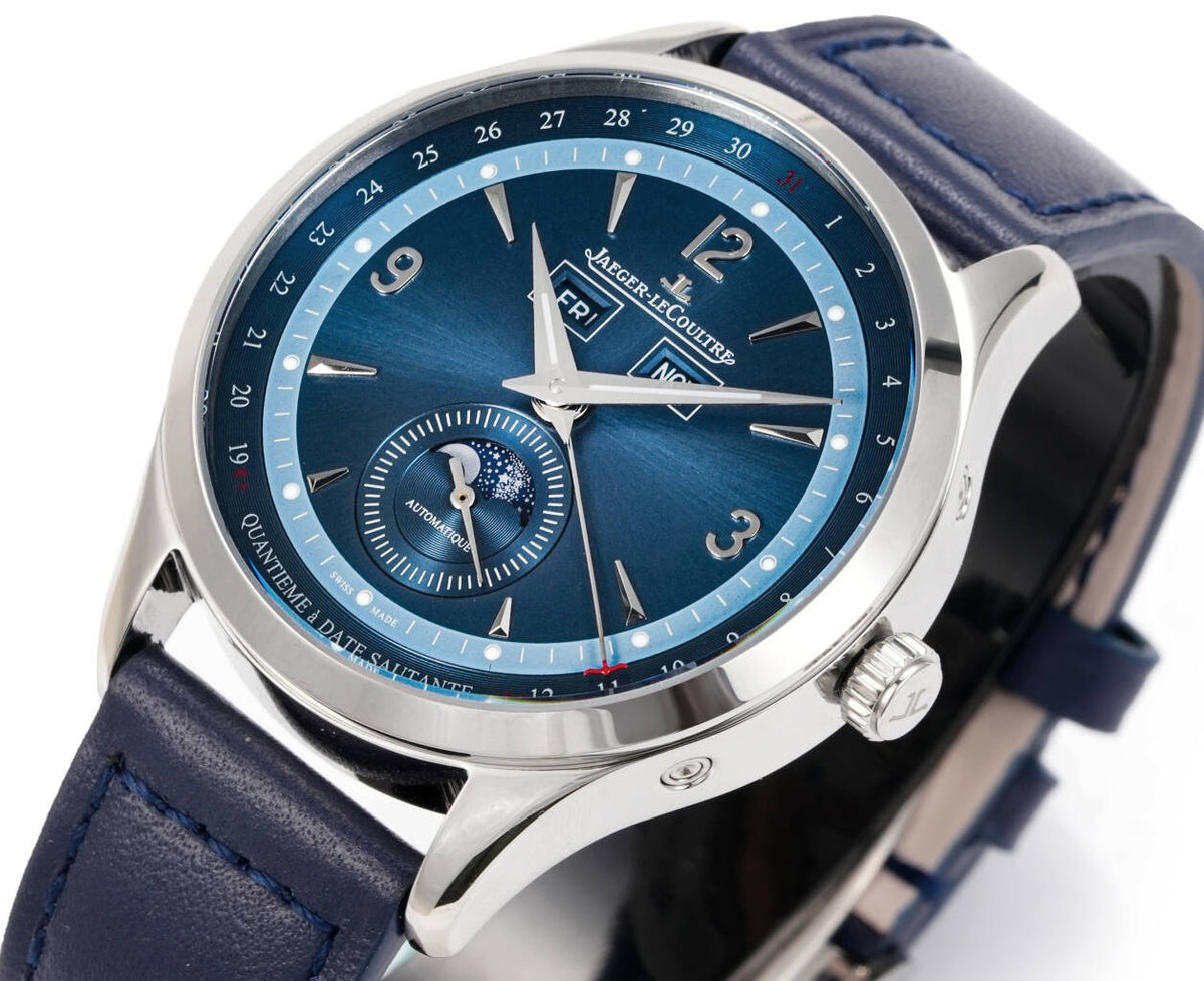 Jaeger-LeCoultre Master Calendar Moon Phase Automatic Watch 40mm Genuine Leather Strap