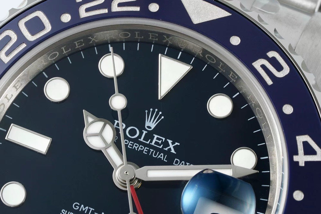 Rolex GMT Travel Watch 904L Steel Cal.3285 Movement