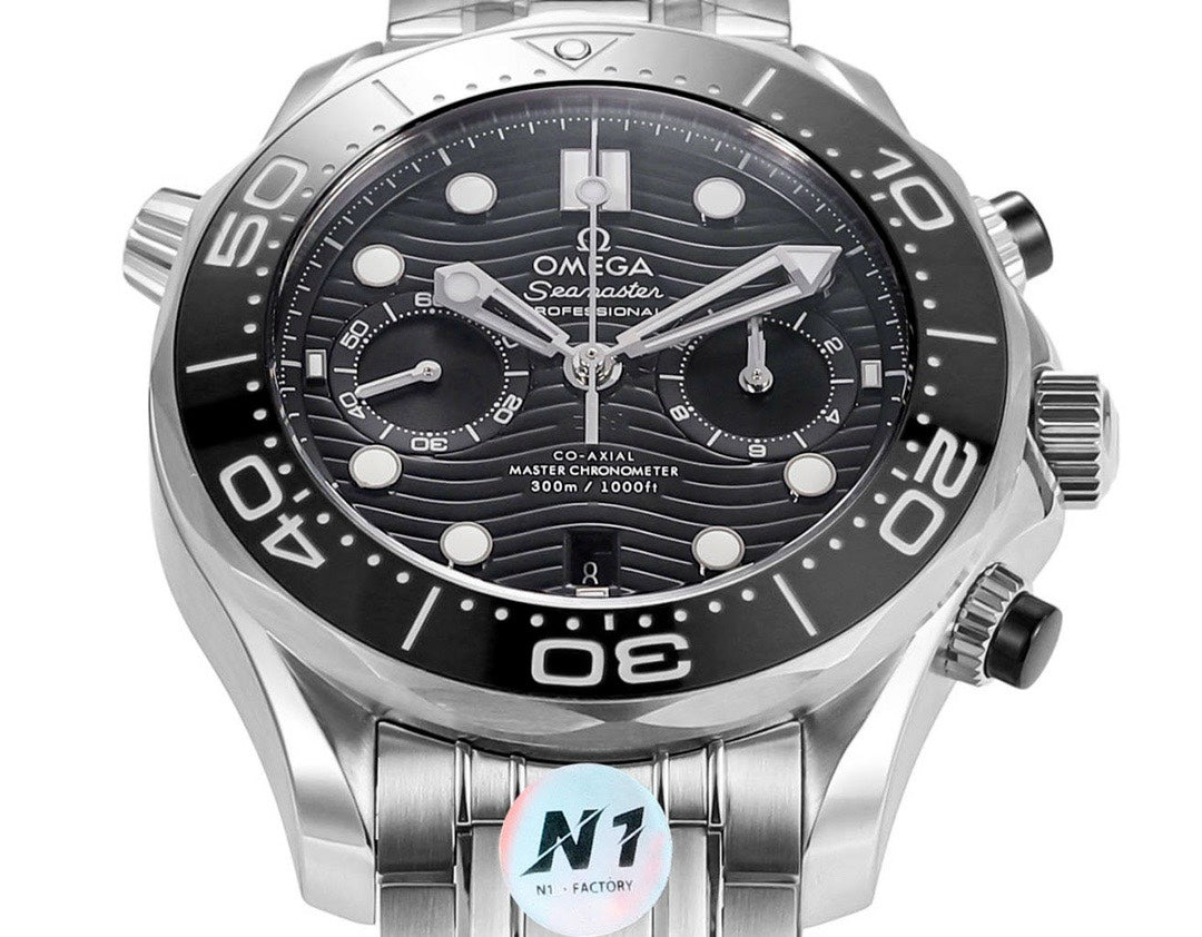 OMEGA Seamaster 300 Chronograph 44mm Dive Watch Cal.9900 Full Function Ceramic Bezel