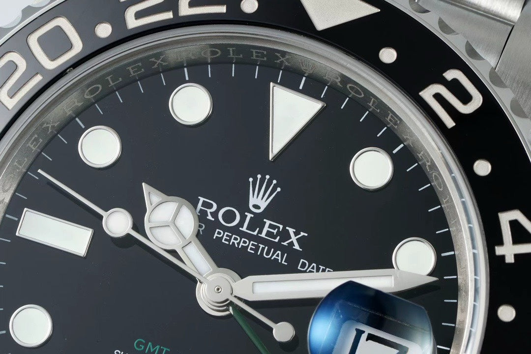 Rolex GMT Travel Watch 904L Steel Cal.3285 Movement