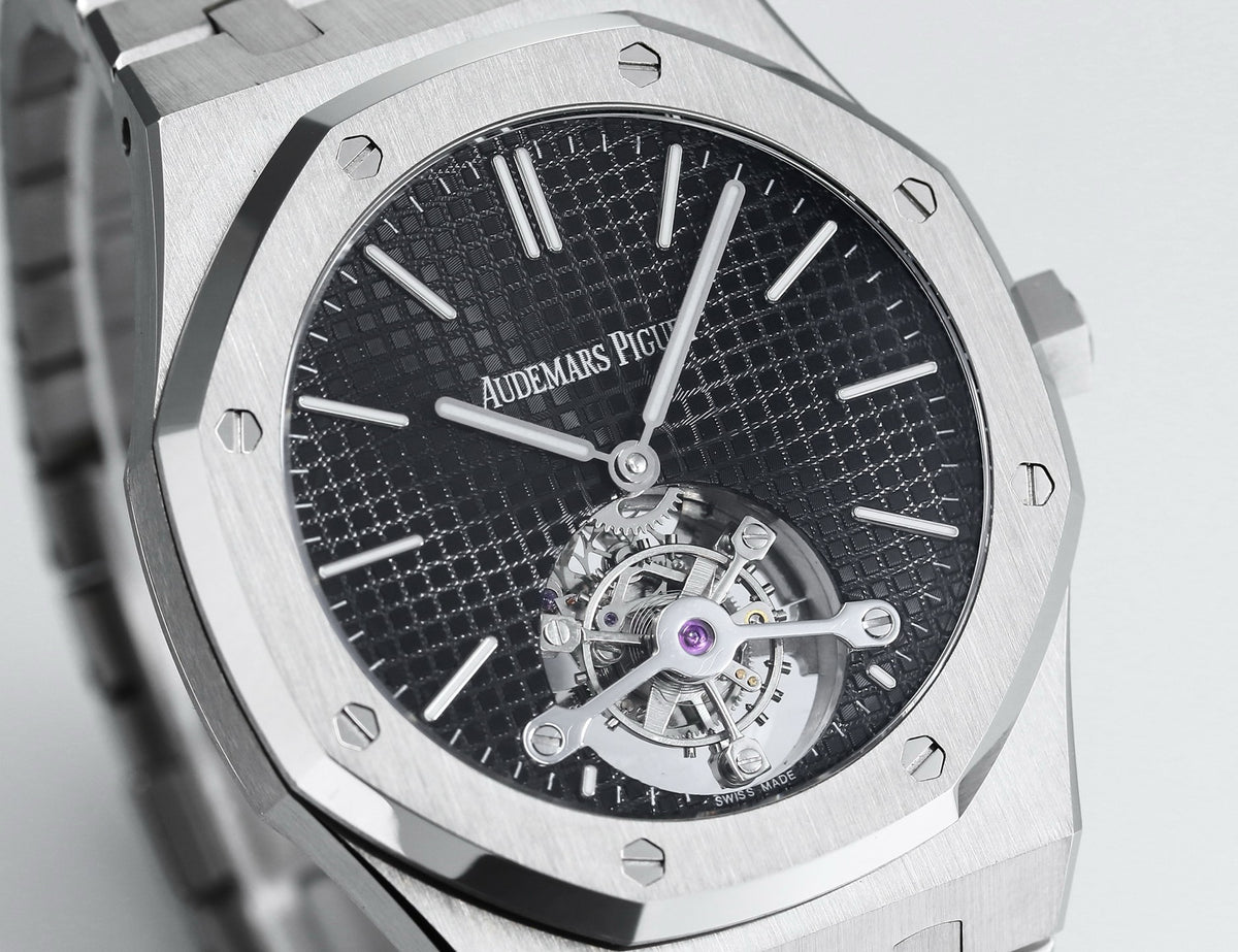 Audemars Piguet Royal Oak Tourbillon 41mm Evolutive Tapisserie Dial Automatic Watch