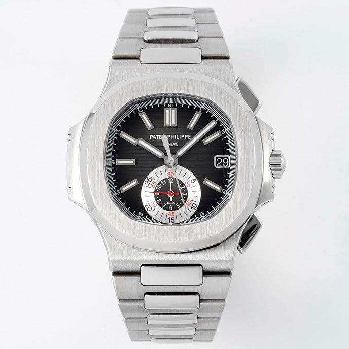Patek Philippe Nautilus 5980 Chronograph Watch, 40.5mm, Real Working Small Second & Chronograph Functions