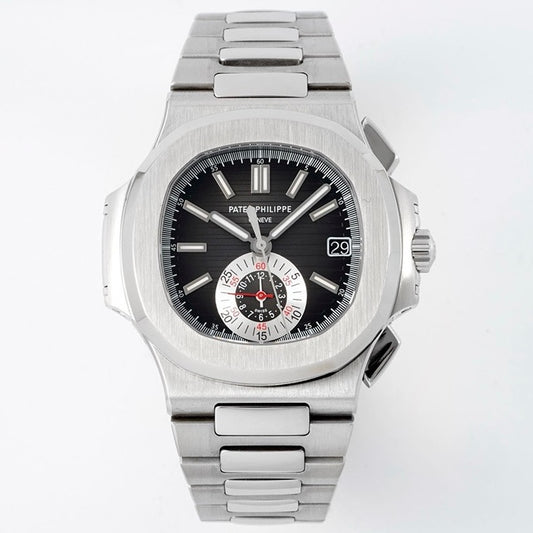 Patek Philippe Nautilus 5980 Chronograph Watch, 40.5mm, Real Working Small Second & Chronograph Functions