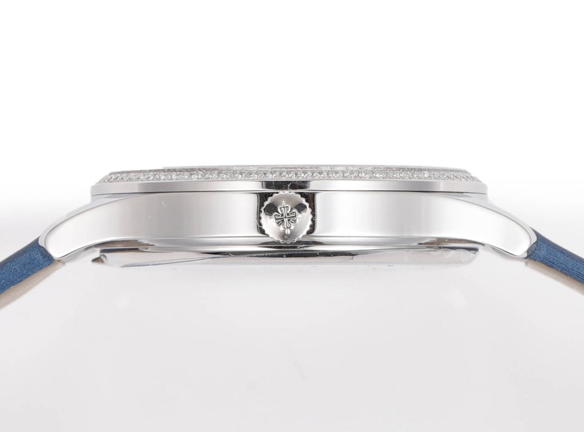 Patek Philippe Calatrava Ladies Watch 35mm | Slim Cal.240 Automatic Guilloché Dial Watch