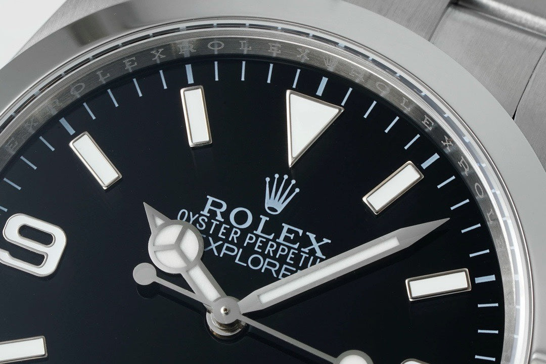 Rolex Explorer 214270 40mm Black Dial Blue Lume – EWE 3230 Movement