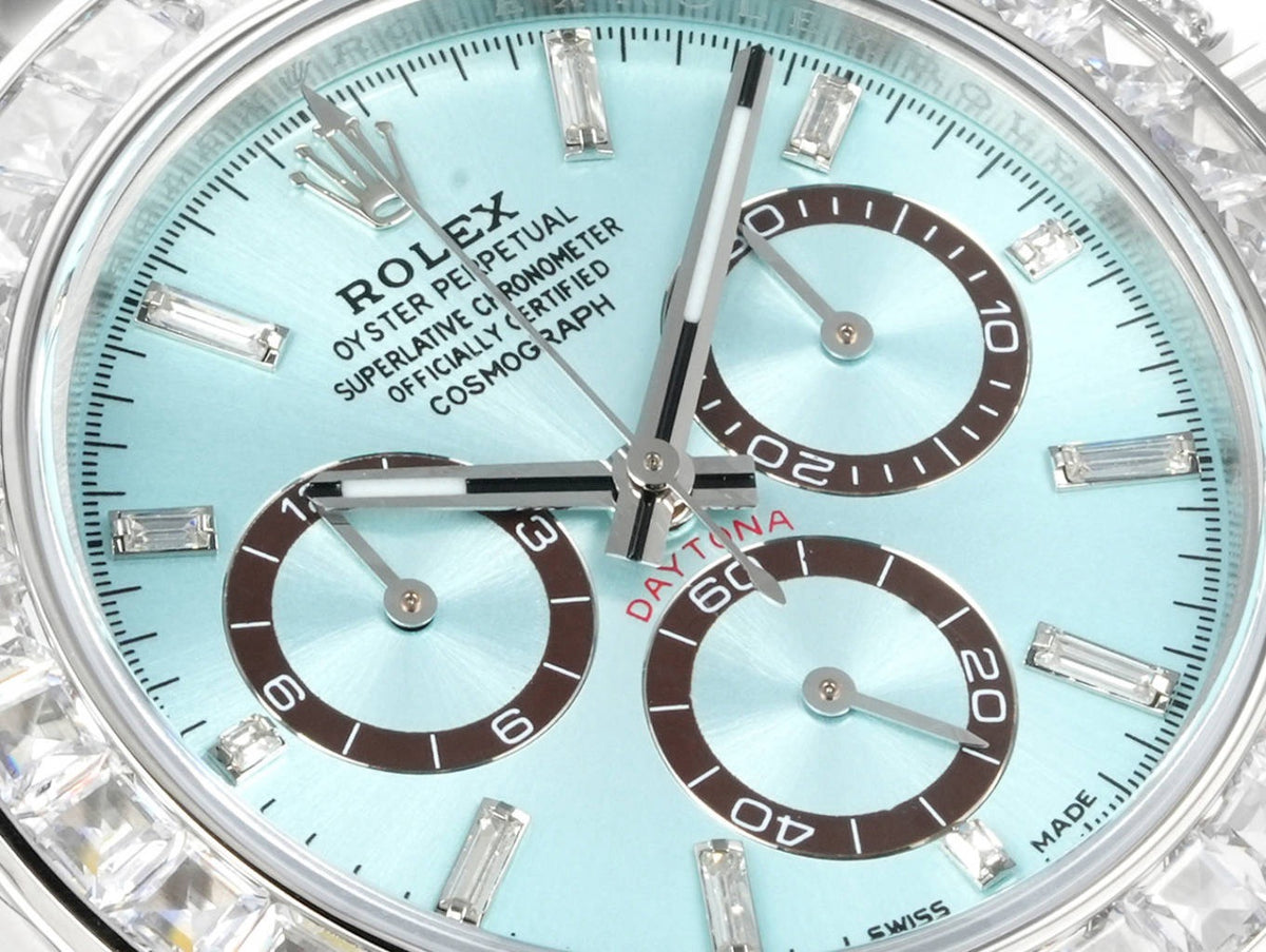 Rolex Cosmograph Daytona 40mm N+ Factory V2 Weighted Baguette Bezel Automatic Watch