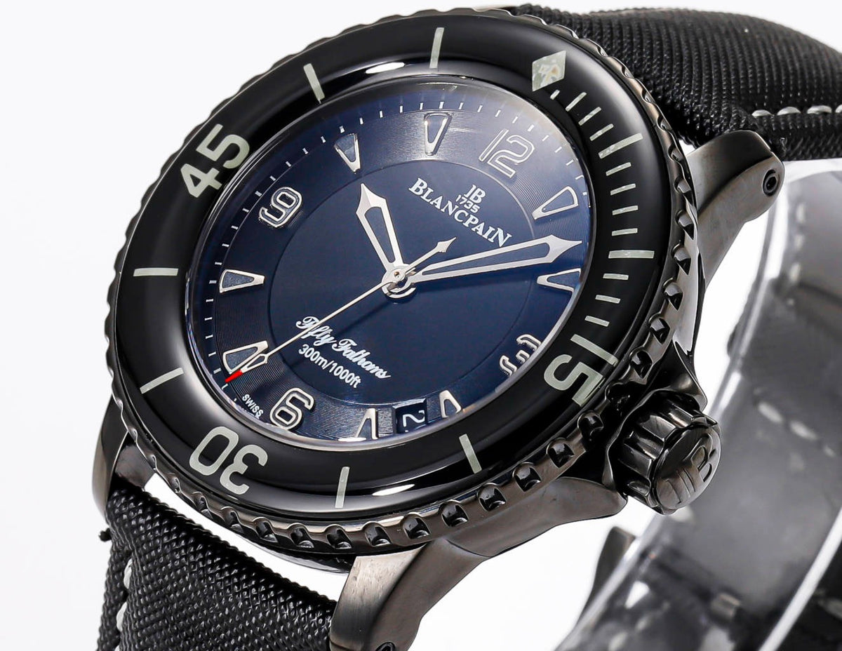 Blancpain Fifty Fathoms 45mm Automatic Diver Watch | Canvas Strap