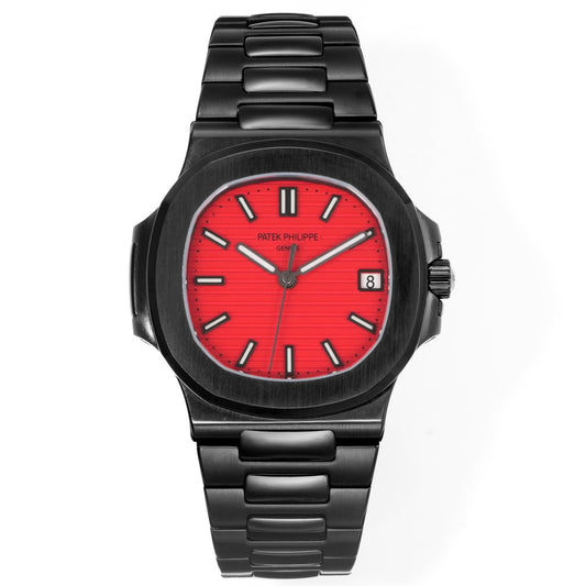 Patek Philippe Nautilus 5711 Black Warrior Limited Color Dial Watch, GR Factory, 40mm, Custom Modified 324 Movement