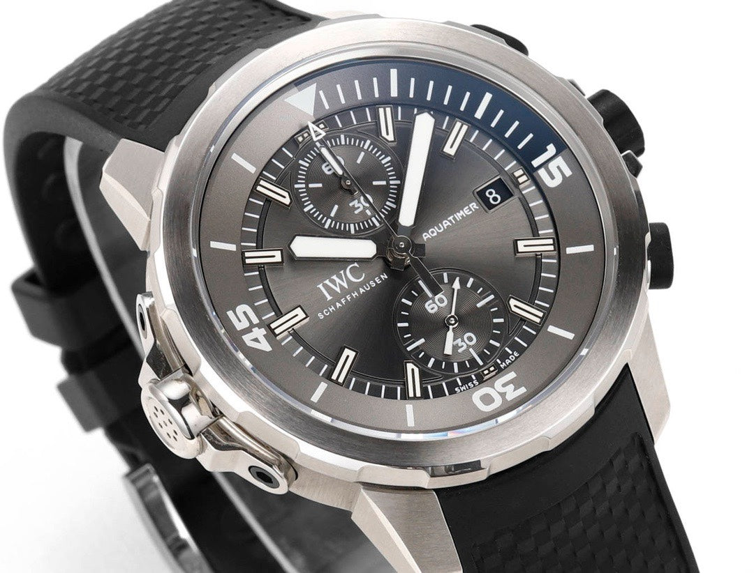 IWC Aquatimer Chronograph Watch 44mm | Quick Release Fluororubber Strap