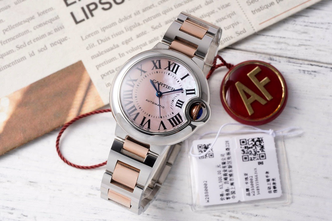 Cartier Ballon Bleu AF Upgraded 33mm Women Automatic Wristwatch