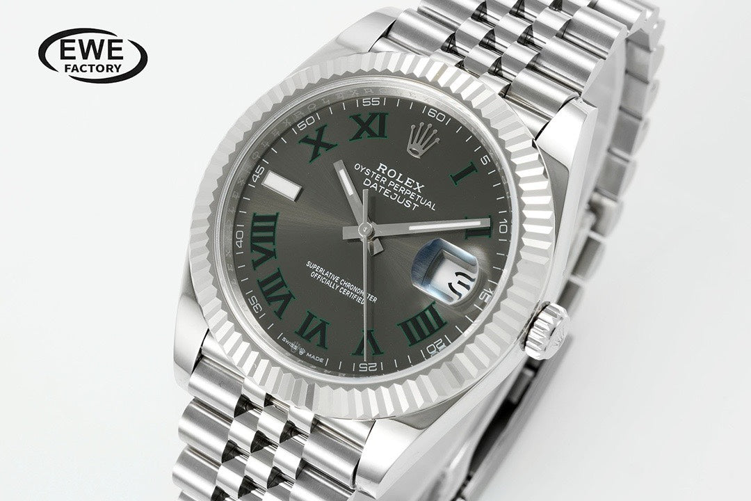 Rolex EWE Factory Datejust 41mm Men Watch, 3235 Automatic Movement, 904L Steel