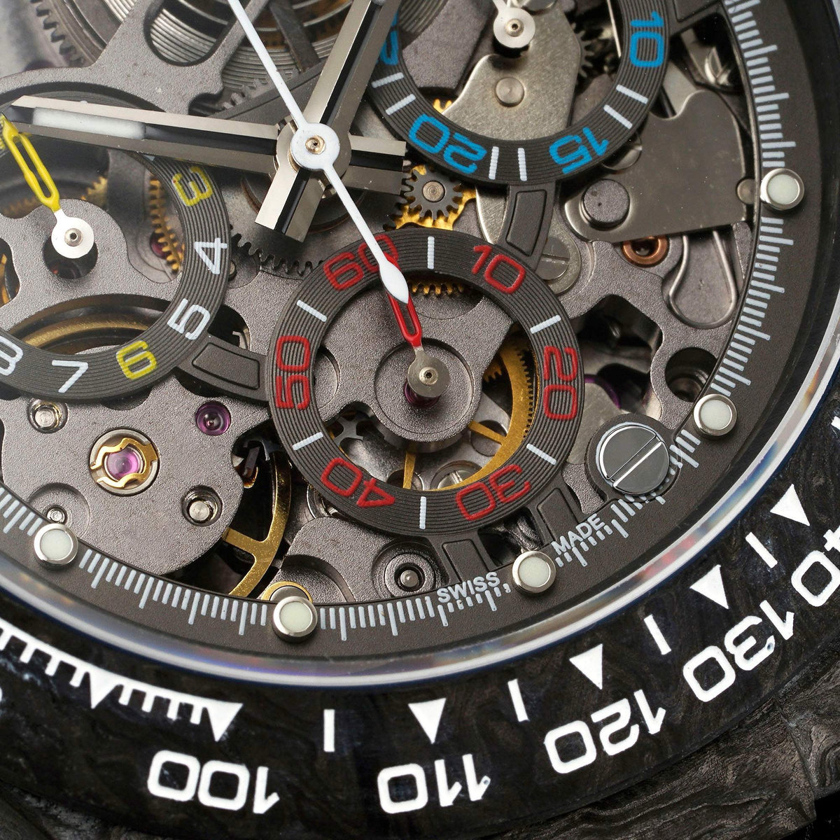 Rolex Diw Carbon Skeleton Chronograph